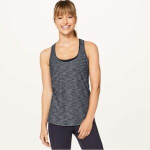 Lululemon Our Sport Tank, 8, Heathered Black